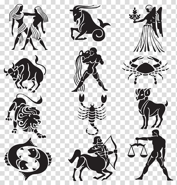 Zodiac Astrological sign Tattoo Astrology Sagittarius, zodiac signs transparent background PNG clipart