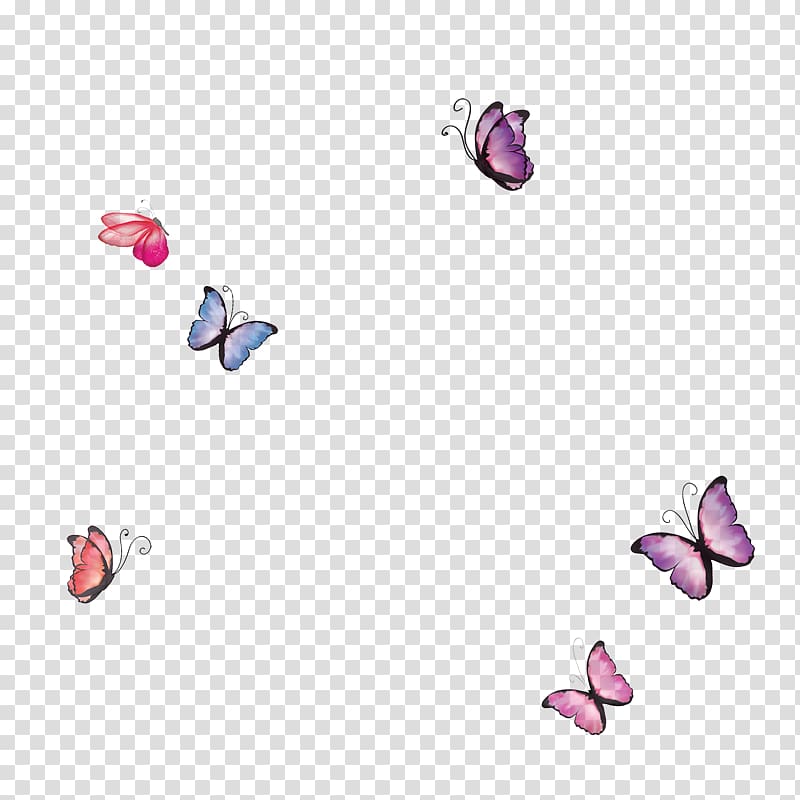 Butterfly Vase, butterfly transparent background PNG clipart