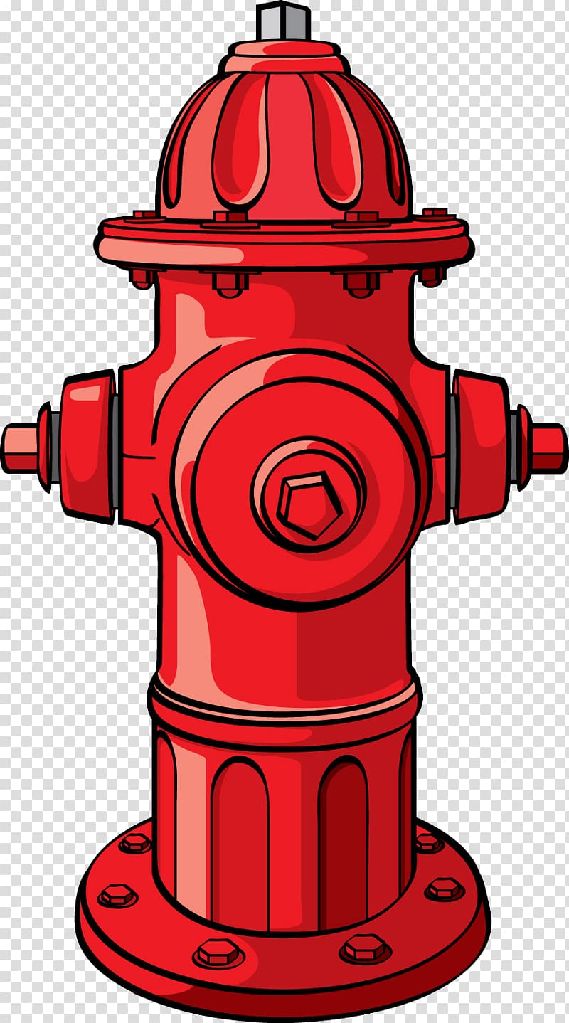 red fire hydrant illustration, Fire hydrant Cartoon Firefighter\'s helmet, Fire hydrant transparent background PNG clipart