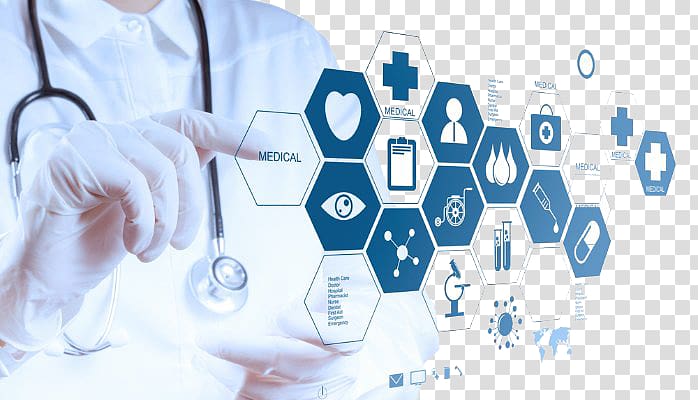 Health Care Medicine Healthcare industry Health system, Medical background, person holding medical text honeycomb transparent background PNG clipart