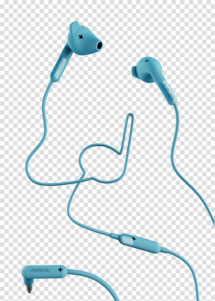 Headphones Headset De Func + Sport Earphones, Blue Defunc BT HYBRID tooth Earphones De Func +Hybrid Earphones, headphones transparent background PNG clipart