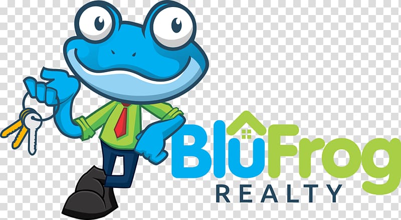 BluFrog Realty Jamestown, ND House Real Estate Estate agent, frog transparent background PNG clipart