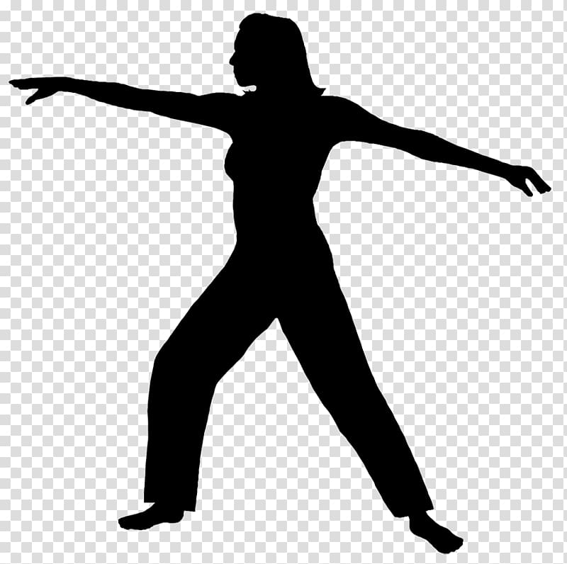 Tai chi Qi Silhouette , Silhouette transparent background PNG clipart