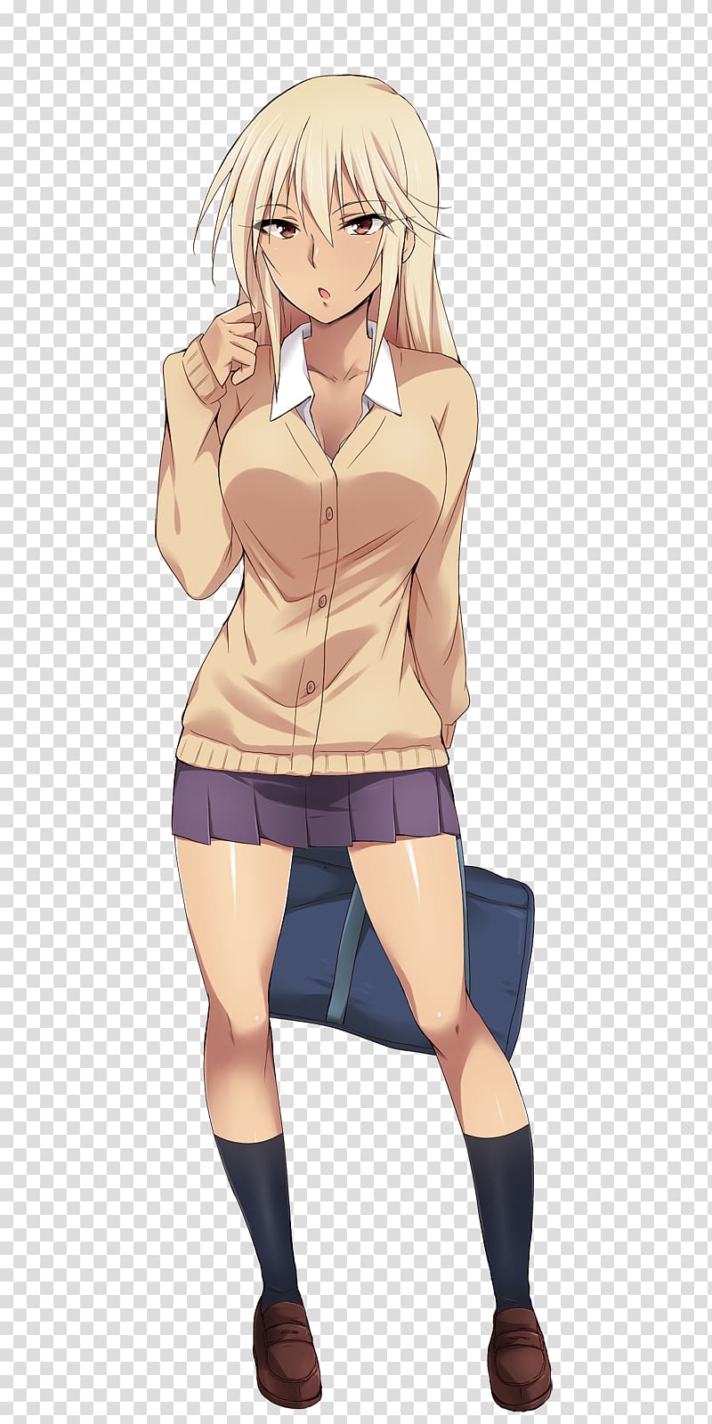 Human leg Arm Limb Brown hair, Anime transparent background PNG clipart