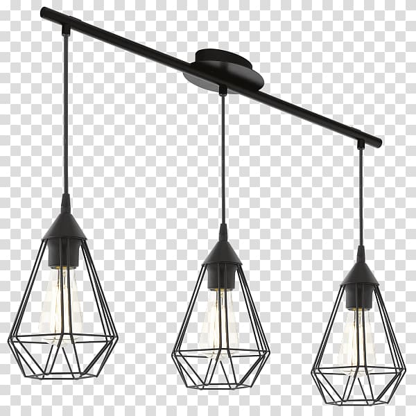 Pendant light canton of Tarbes-3 EGLO Light fixture, light transparent background PNG clipart