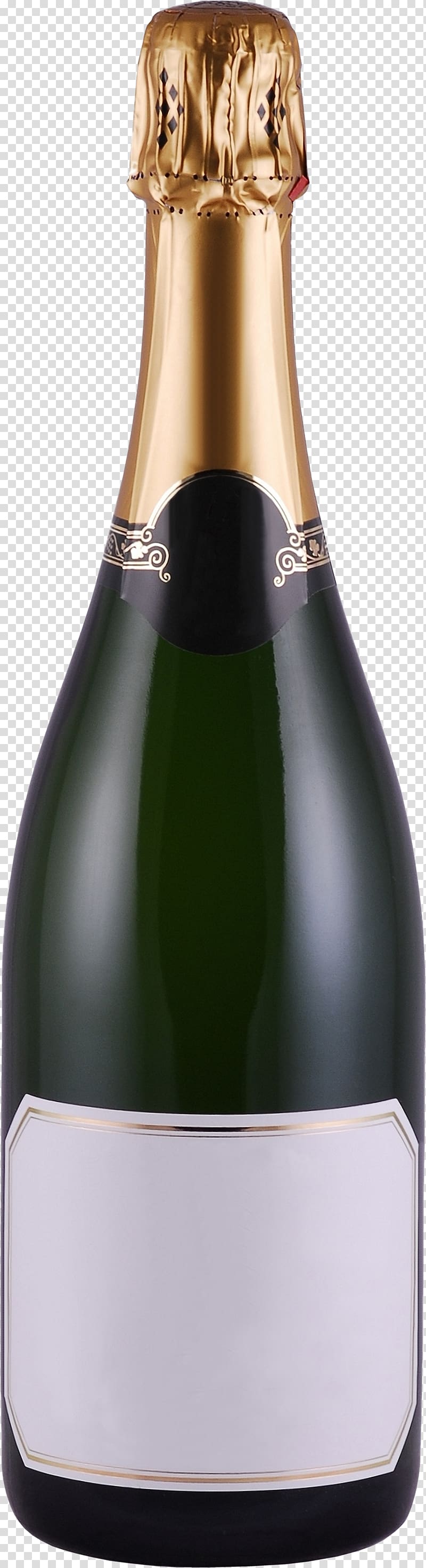 green tinted glass wine bottle, Prosecco Champagne Bottle , Champagne Bottle transparent background PNG clipart