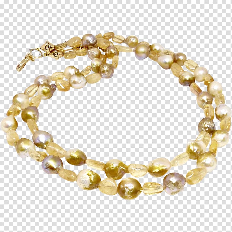Baroque pearl Necklace Bead Bracelet, necklace transparent background PNG clipart