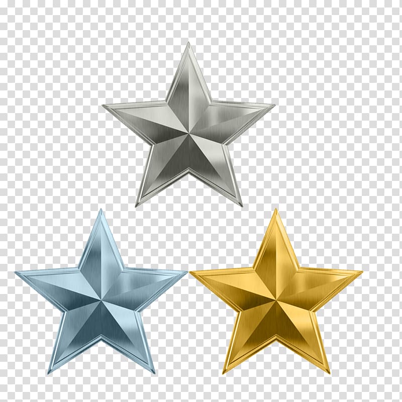 Star cluster Gold Metal , star, gray, silver, and gold Stars illustration transparent background PNG clipart