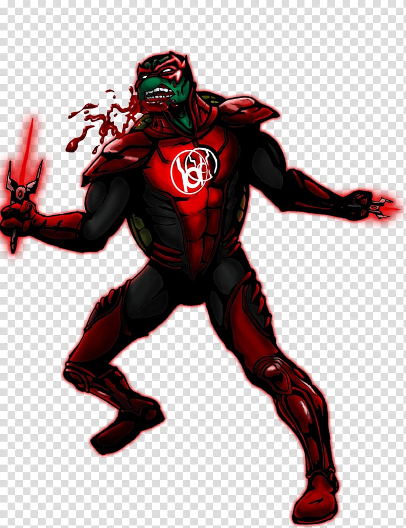 Raphael Green Lantern Shredder Red Lantern Corps Teenage Mutant Ninja Turtles, others transparent background PNG clipart