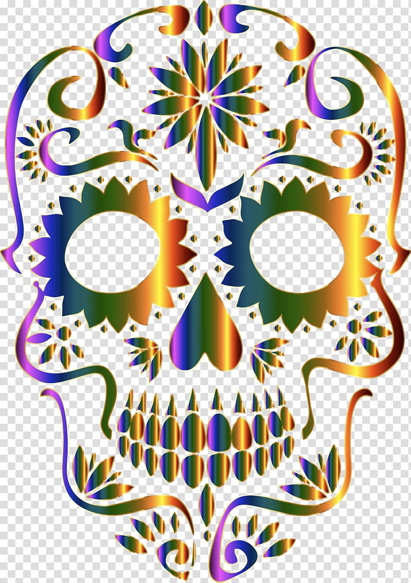 La Calavera Catrina Skull Day of the Dead , skull transparent background PNG clipart