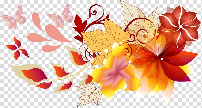 Brochure Flower , Autumn Leaves Festival transparent background PNG clipart
