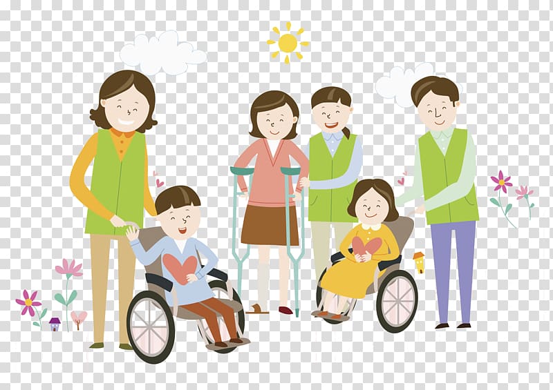 Wheelchair Disability Volunteering Independent living, Children in wheelchairs transparent background PNG clipart