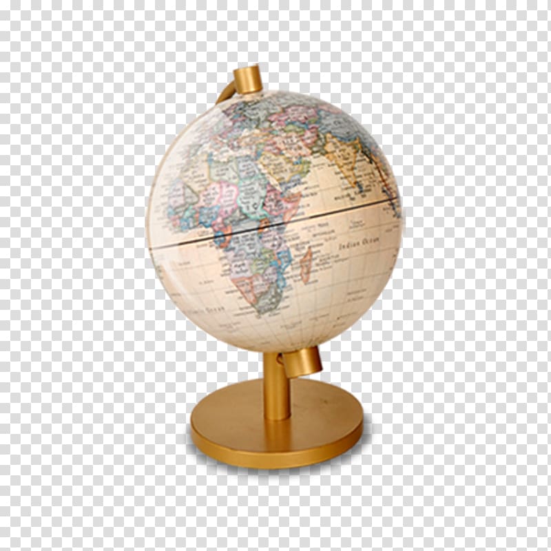 Globe Earth Map, Metal seated globe transparent background PNG clipart