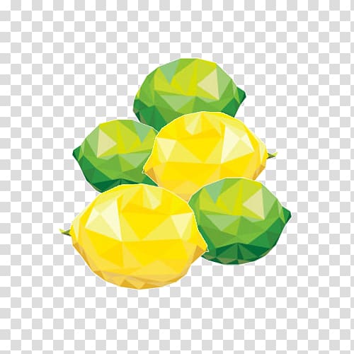 Yellow Fruit, Lemon mosaic morphing transparent background PNG clipart