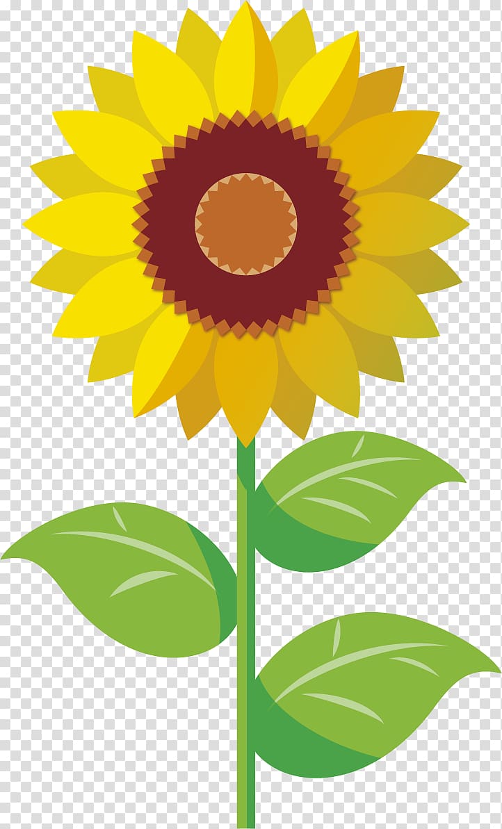 Personal organizer Planning Printing, Sunflower yellow sunflowers cartoon hand-painted flowers transparent background PNG clipart
