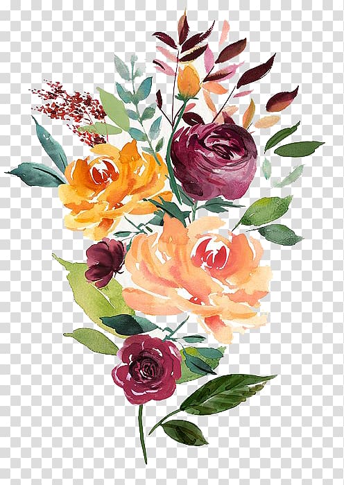 Watercolour Flowers Floral design Watercolor painting Drawing, watercolor hand transparent background PNG clipart