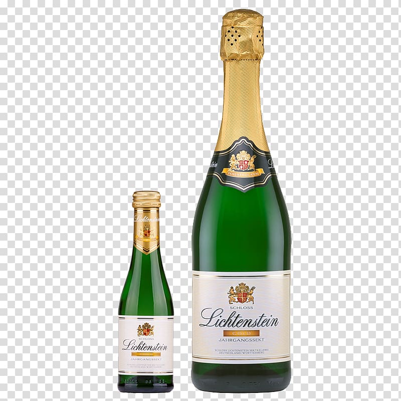 Champagne Lichtenstein Castle Glass bottle Wine Sekt, champagne transparent background PNG clipart