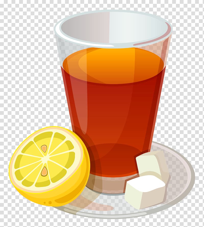 lemon and cup , Tea Grog Cocktail Lemon-lime drink, Cup of Tea and Lemon transparent background PNG clipart