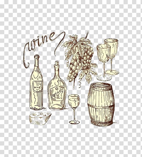 Red Wine Beer Grape, Wine Chateau transparent background PNG clipart