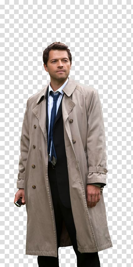Misha Collins Castiel Supernatural Trench coat, supernatural transparent background PNG clipart