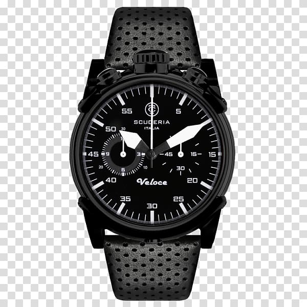 Watch strap Chronograph CT Scuderia Corsa Cafe Racer Clock, drawn black ops 2 cover transparent background PNG clipart