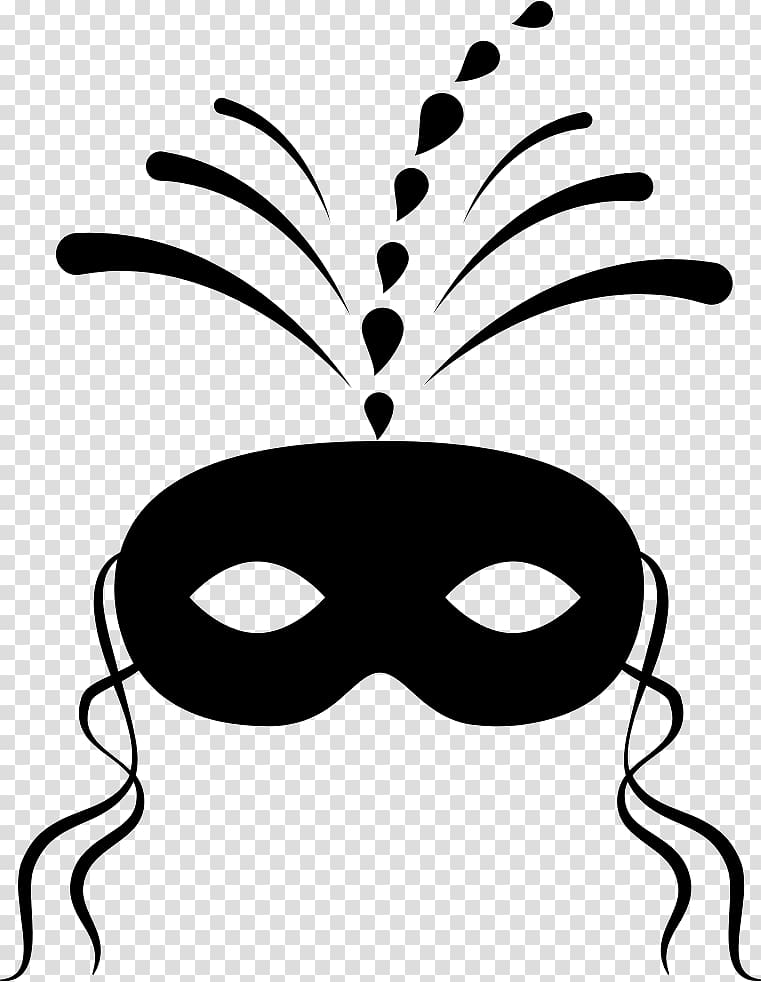 Mask Blacks and Whites' Carnival Masquerade ball , mask transparent background PNG clipart
