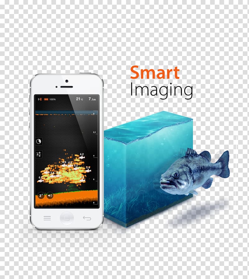 Smartphone Deeper Fishfinder Fish Finders Sonar Echo sounding, smartphone transparent background PNG clipart