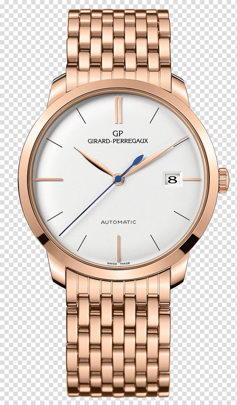 Cartier Ballon Bleu Gold Watch Girard-Perregaux Wrist, gold transparent background PNG clipart