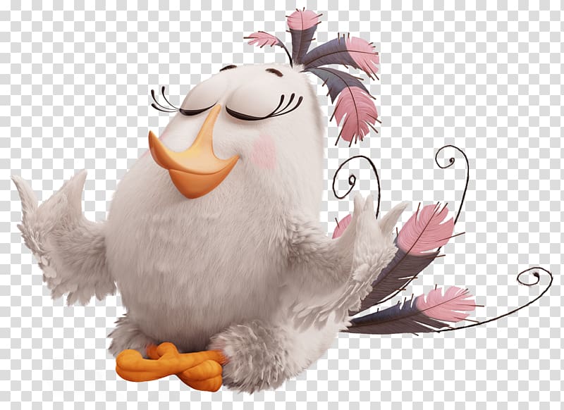 white and pink chicken character illustration, Lego Angry Birds Film Plush Anger, The Angry Birds Movie Matilda transparent background PNG clipart