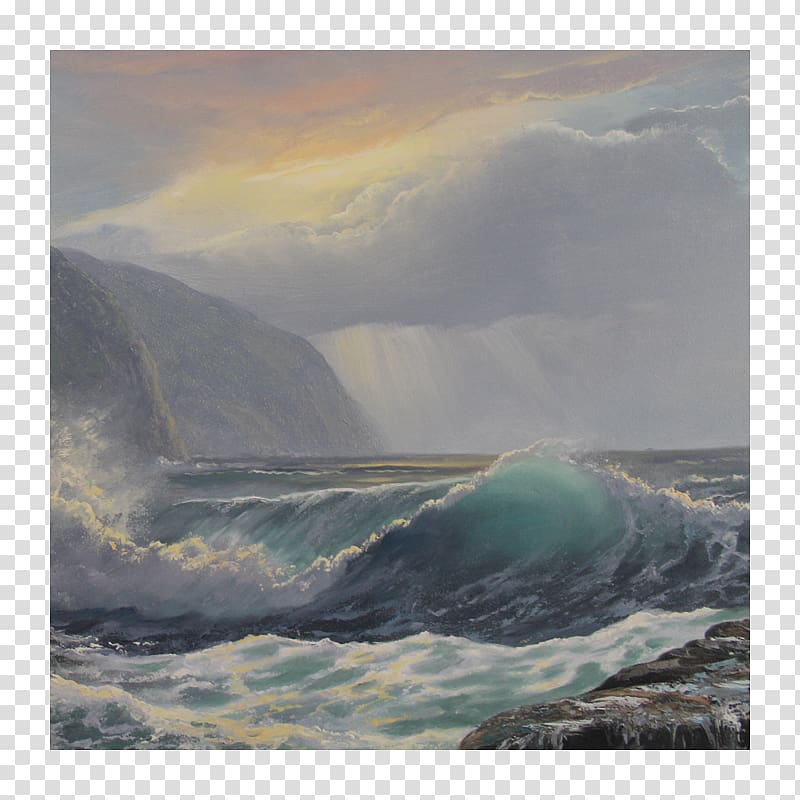 Painting Sea Coast Ocean Shore, seascape transparent background PNG clipart