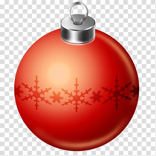 red Christmas bauble graphic, orange christmas ornament christmas decoration, Christmas ball transparent background PNG clipart