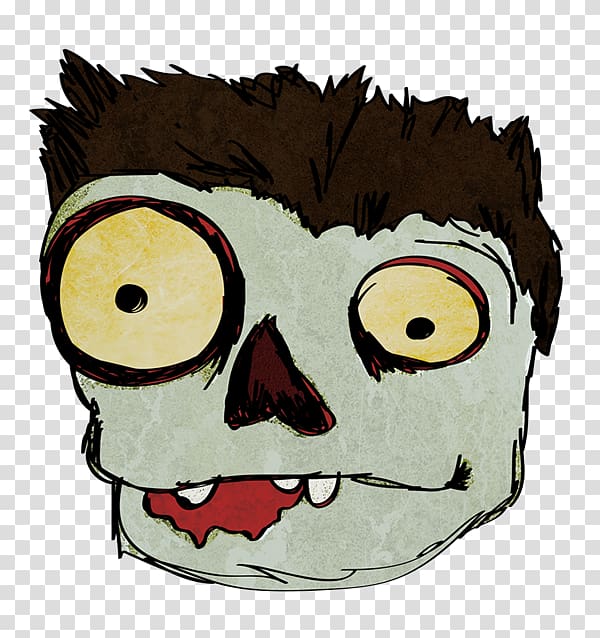 Zombie Face , Cute Zombie transparent background PNG clipart