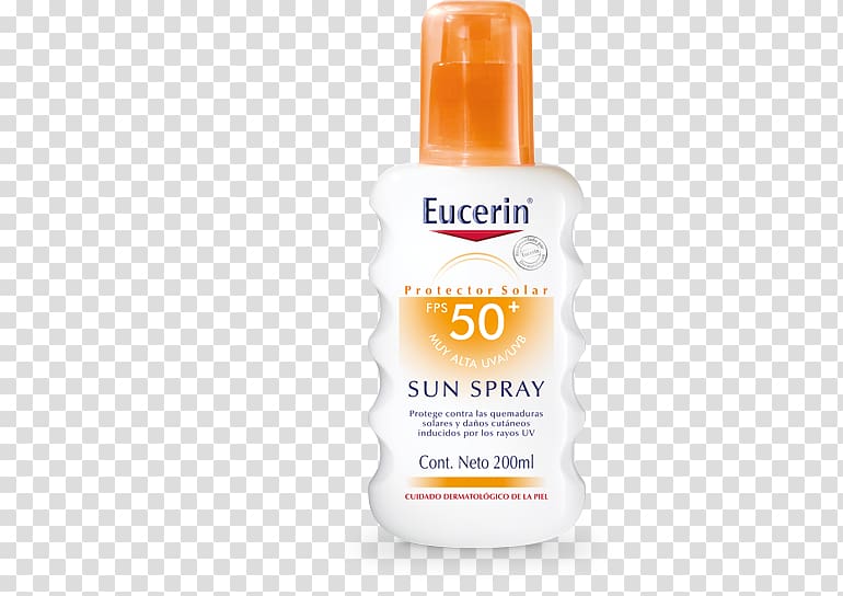 Lotion Sunscreen Eucerin Factor de protección solar Cream, others transparent background PNG clipart