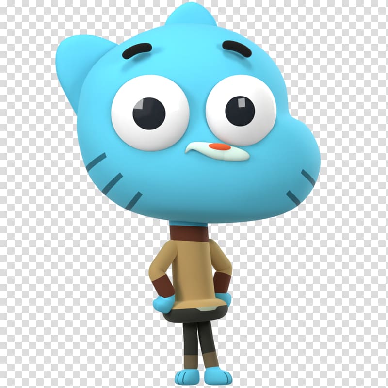 Gumball Watterson Darwin Watterson Anais Watterson 3D modeling, Gumball Watterson transparent background PNG clipart