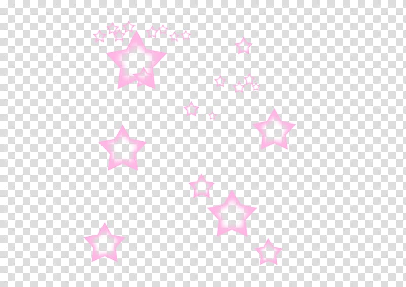 floating pink stars transparent background PNG clipart