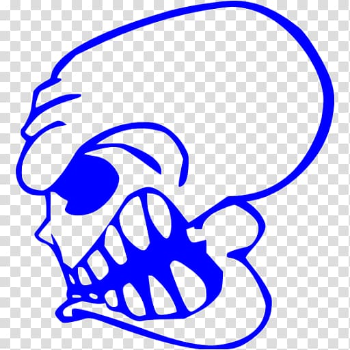 Human skull symbolism Color Rebelshop.se Line art , blue skull transparent background PNG clipart
