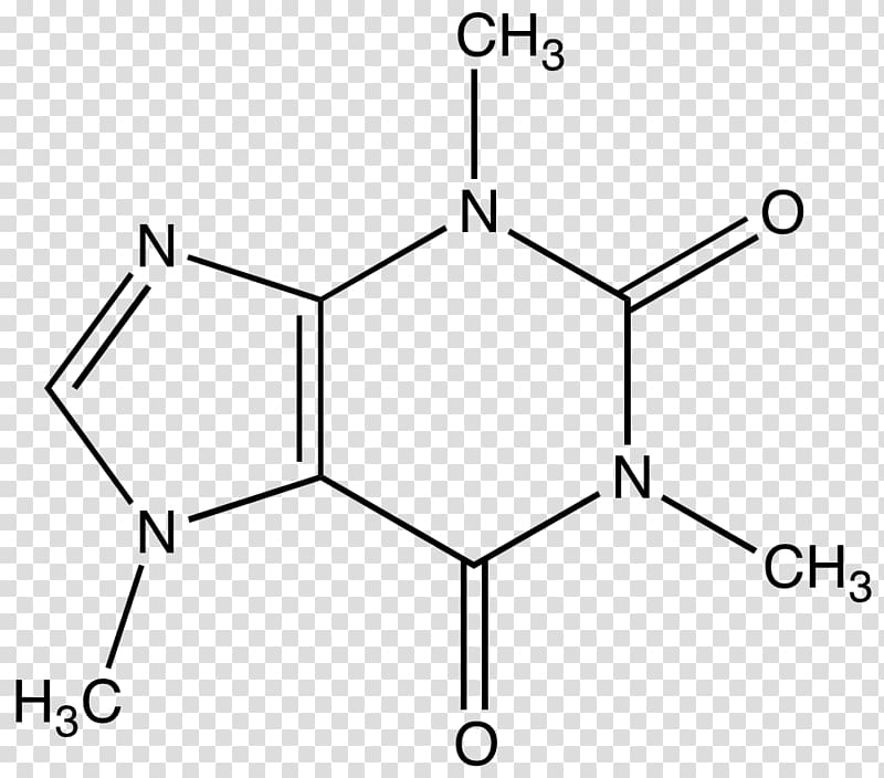 Coffee Caffeine Chemistry Molecule America\'s favorite drug, chemical formula transparent background PNG clipart