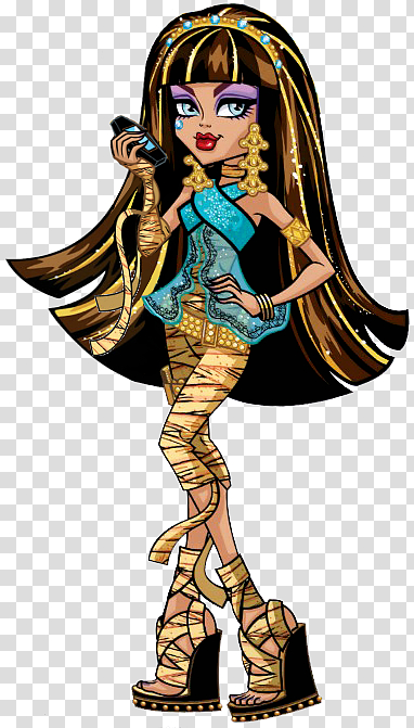 Monster High Cleo De Nile Doll Toy, doll transparent background PNG clipart