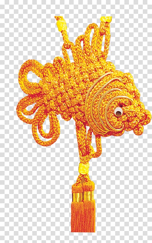 Gold Knot, Goldfish Jewelry transparent background PNG clipart