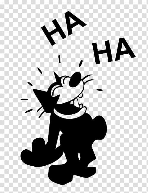 Felix the Cat Oswald the Lucky Rabbit Mickey Mouse Laughter, Cat transparent background PNG clipart
