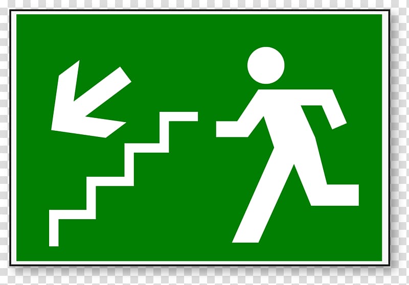 Emergency exit Signaling Stairs Senyal Fire escape, stairs transparent background PNG clipart