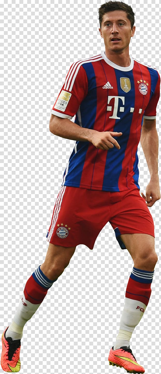 Robert Lewandowski Soccer player FC Bayern Munich Poland national football team Jersey, football transparent background PNG clipart