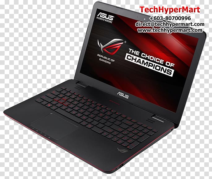Intel Core i7 GeForce Laptop Republic of Gamers ASUS ROG Strix GL553, asus laptop power cord transparent background PNG clipart