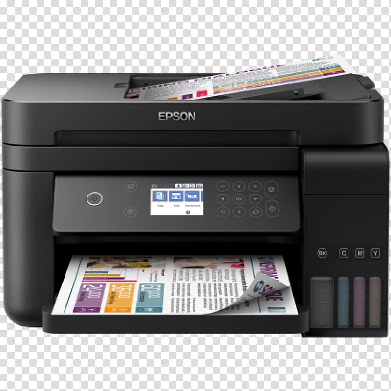 Multi-function printer Inkjet printing Epson EcoTank ITS L6170 Inkjet Printer, printer transparent background PNG clipart