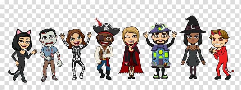 Bitstrips Sticker Halloween Costume Snap Inc., Halloween transparent background PNG clipart