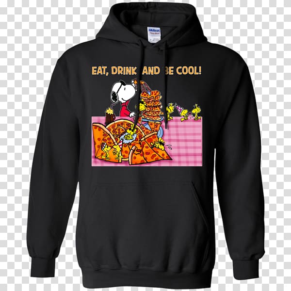 T-shirt Hoodie Indian Scout Motorcycle, Snoopy eat transparent background PNG clipart