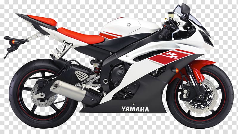 White and red Yamaha sports bike, Yamaha YZF-R1 Yamaha Motor Company Yamaha  YZF-R6 Motorcycle Sport bike, Yamaha YZF R6 Sport Motorcycle Bike  transparent background PNG clipart