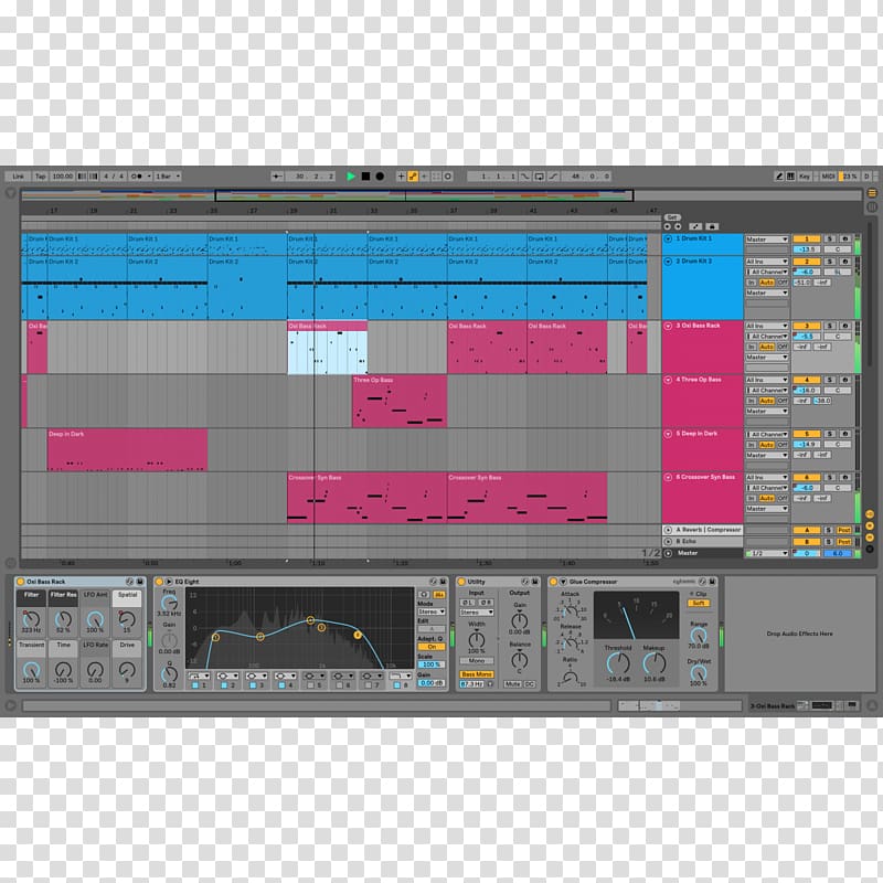 Ableton Live Ableton Push 2 Musical Instruments, musical instruments transparent background PNG clipart