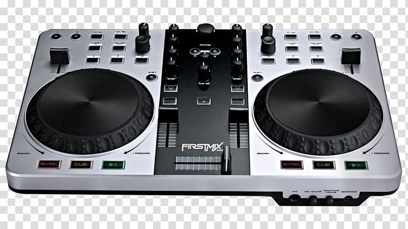 DJ controller Disc jockey MIDI Controllers Gemini FIRSTMIX PRO USB DJ MIDI Controller Mixer Computer Software, others transparent background PNG clipart