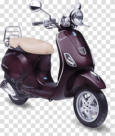 Vespa LX 150 Piaggio Scooter Motorcycle, scooter transparent background PNG clipart